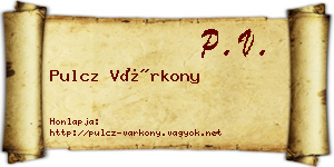 Pulcz Várkony névjegykártya
